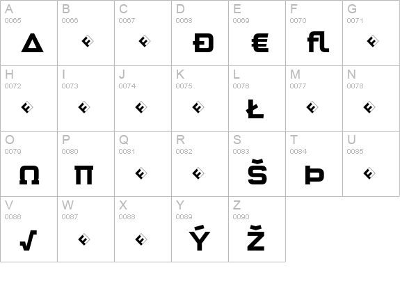 QTypeSquare-BoldExpert uppercase A-Z preview