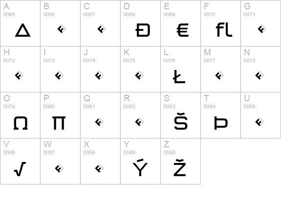 QTypeSquare-BookExpert uppercase A-Z preview