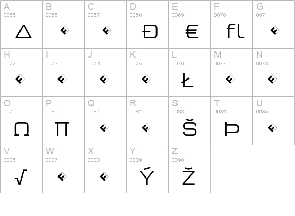 QTypeSquare-LightExpert uppercase A-Z preview