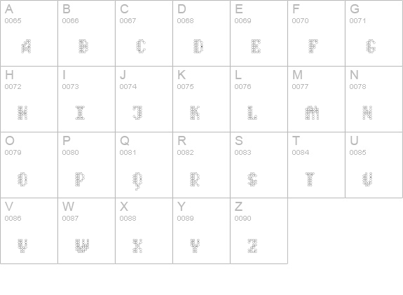 QuadChannelTwo uppercase A-Z preview