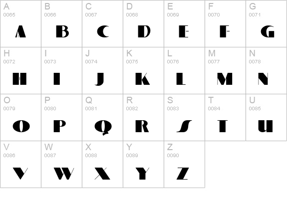 Quaint Notions NF uppercase A-Z preview