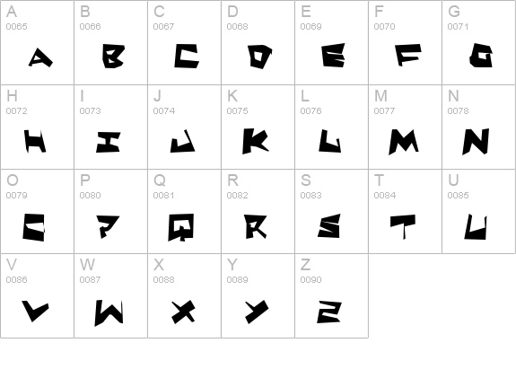 Quake & Shake SuperMax uppercase A-Z preview