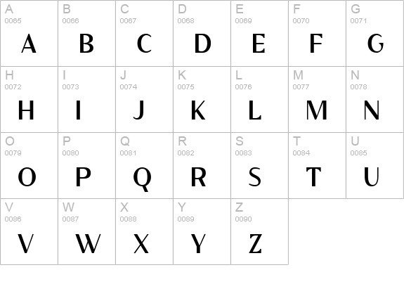 Qualettee Bold uppercase A-Z preview