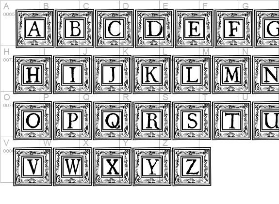 QuaNauticale_Initials_No1 uppercase A-Z preview