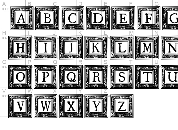 QuaNauticale_Initials_No2 uppercase A-Z preview