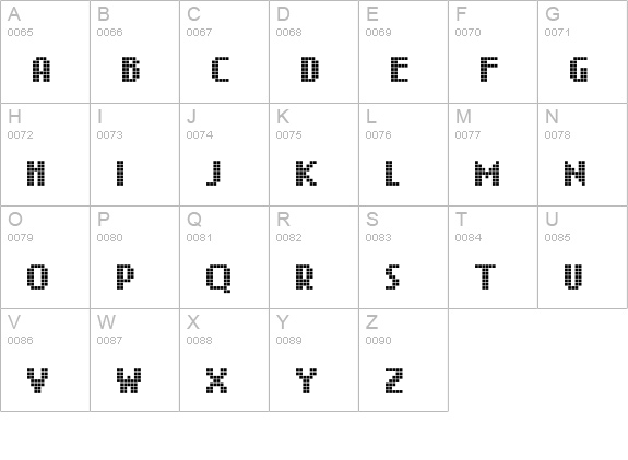 quant uppercase A-Z preview