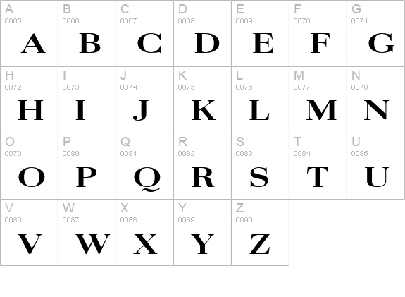 Quantas Broad Bold uppercase A-Z preview