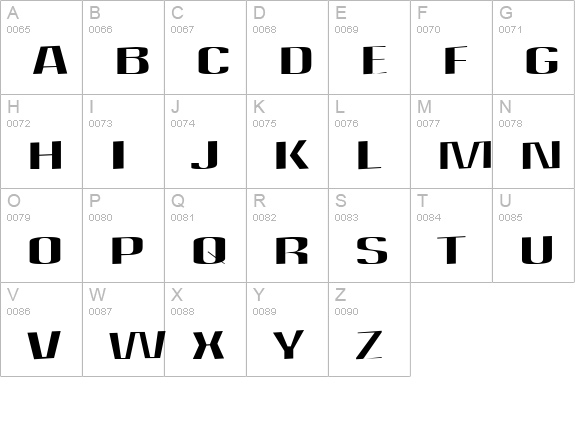 Quantity uppercase A-Z preview