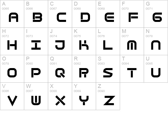 Quantum Flat (BRK) uppercase A-Z preview