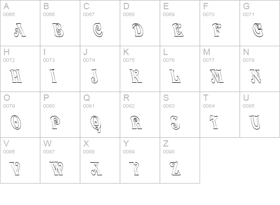 Quardi Bold Italic uppercase A-Z preview