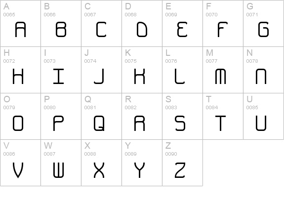 Quarterly Thick BRK uppercase A-Z preview