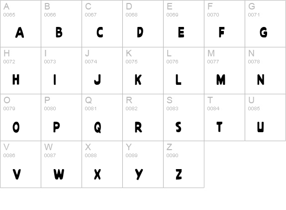 Quartermain Condensed uppercase A-Z preview