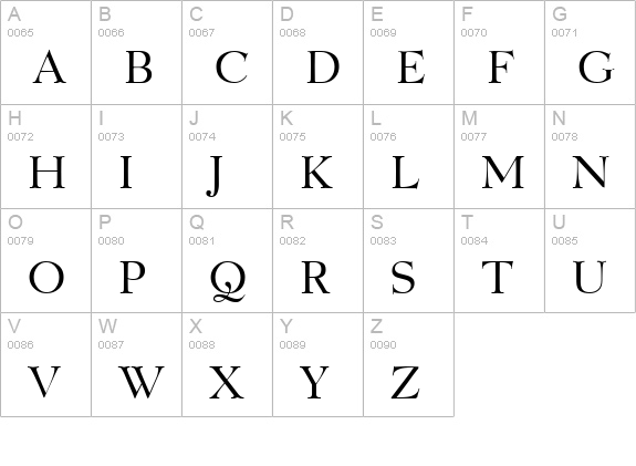 QuartierBook uppercase A-Z preview