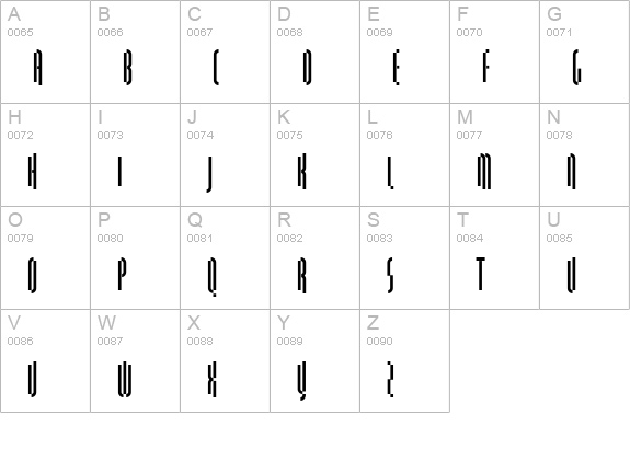 QuasariaLL-Regular uppercase A-Z preview