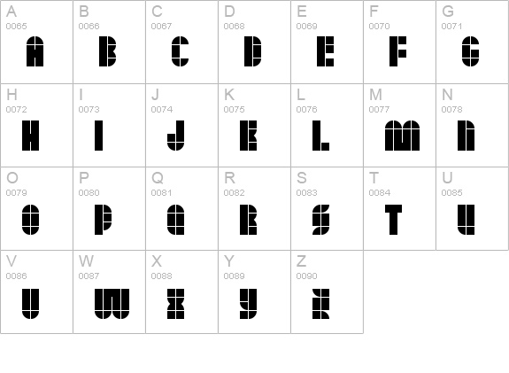 Quasoid Regular uppercase A-Z preview