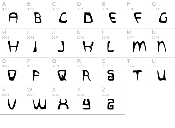 Quatl uppercase A-Z preview