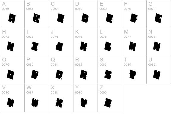 QUBE THIN ITALIC uppercase A-Z preview