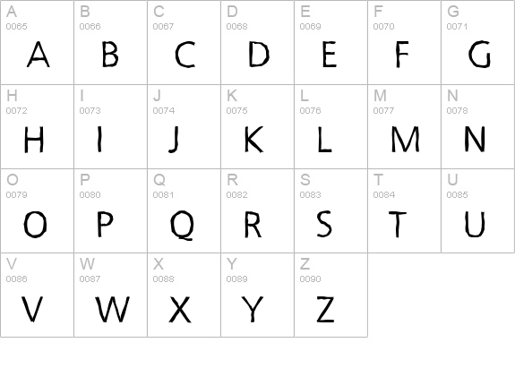 QuebecAntique-Regular uppercase A-Z preview