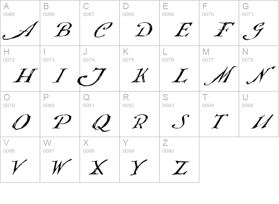 Queensland uppercase A-Z preview