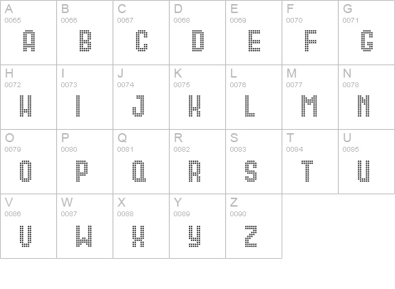 Queer uppercase A-Z preview