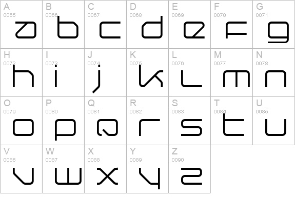 Querround Regular uppercase A-Z preview