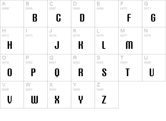 QuestMedium uppercase A-Z preview