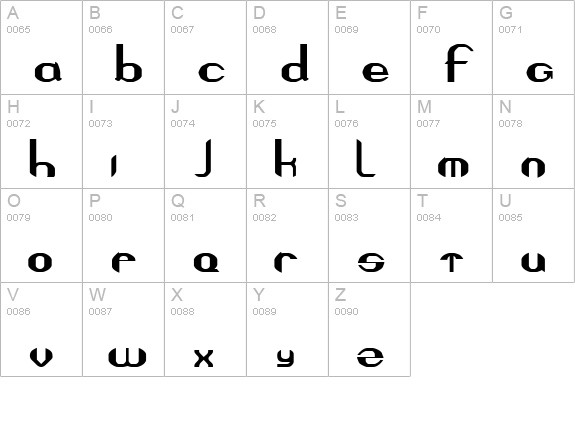 QUESTOR uppercase A-Z preview