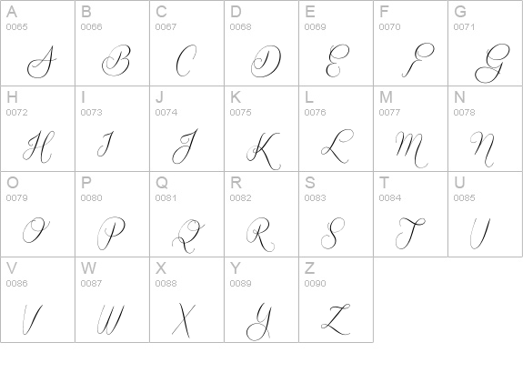 Quickier Demo uppercase A-Z preview