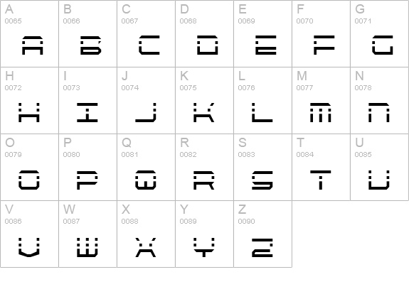 QuickQuick Condensed uppercase A-Z preview