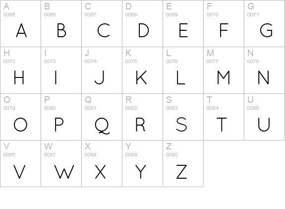 Quicksand Book Regular uppercase A-Z preview