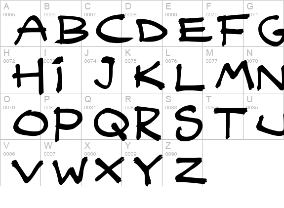 Quicky Brush
 uppercase A-Z preview