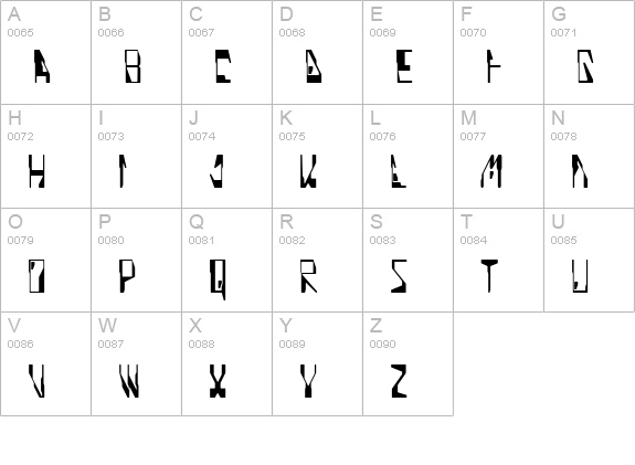 Quinoline uppercase A-Z preview