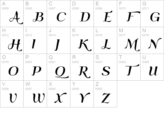 QumpellkaNo12 uppercase A-Z preview