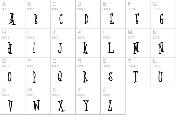 Quoted Positivity uppercase A-Z preview