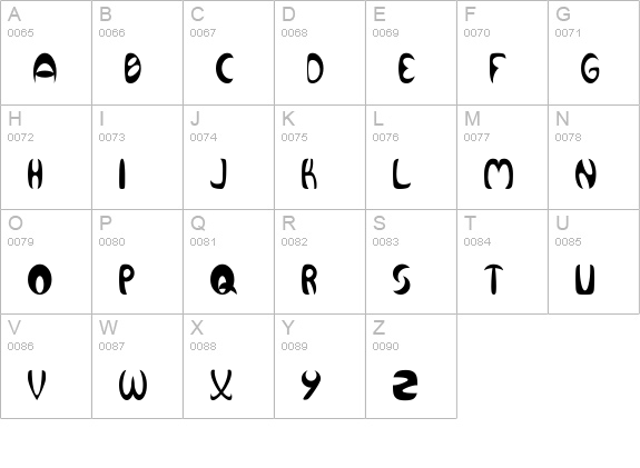 Qurve Thin uppercase A-Z preview