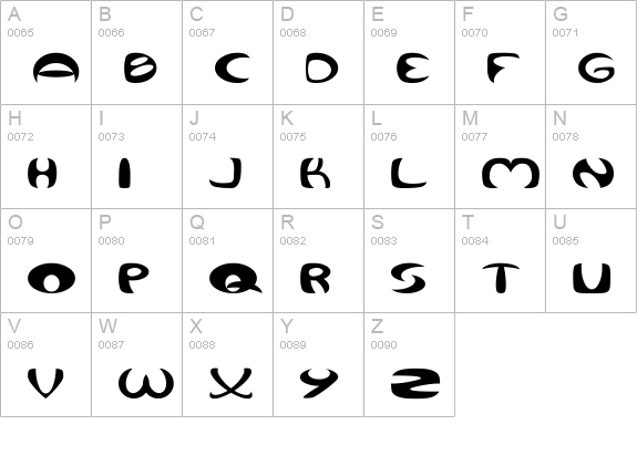 Qurve Wide uppercase A-Z preview