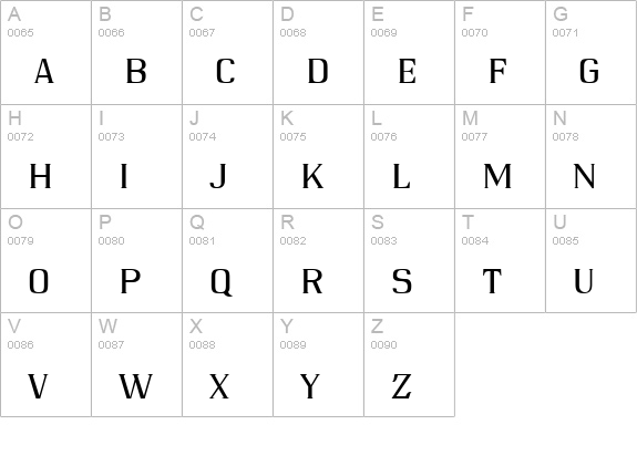 Qwatick uppercase A-Z preview