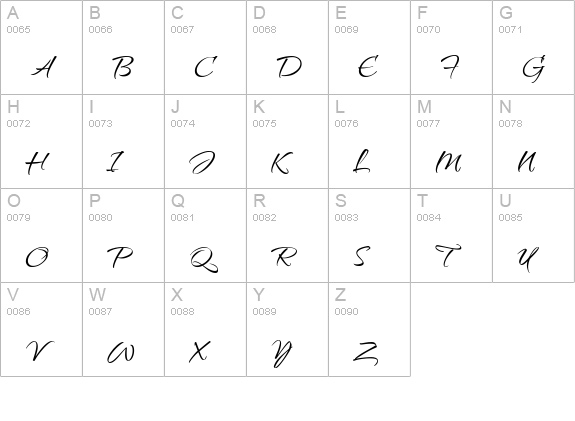 Qwigley ROB uppercase A-Z preview