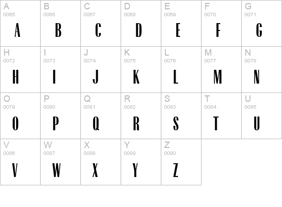 R650-Deco-Regular uppercase A-Z preview