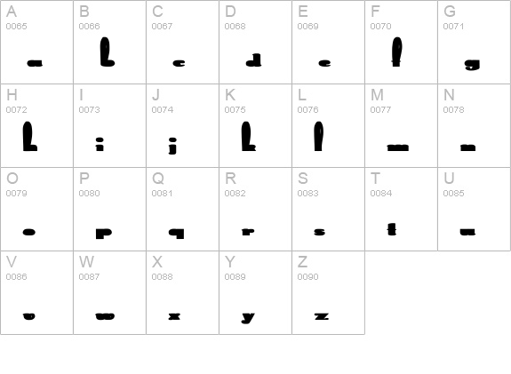 Rabbit Wd Bold uppercase A-Z preview