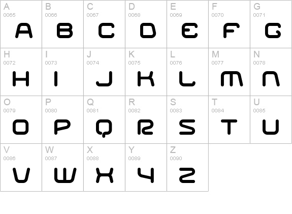 Racer Regular uppercase A-Z preview