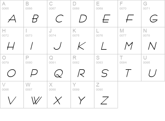 Racetrac BoldItalic uppercase A-Z preview