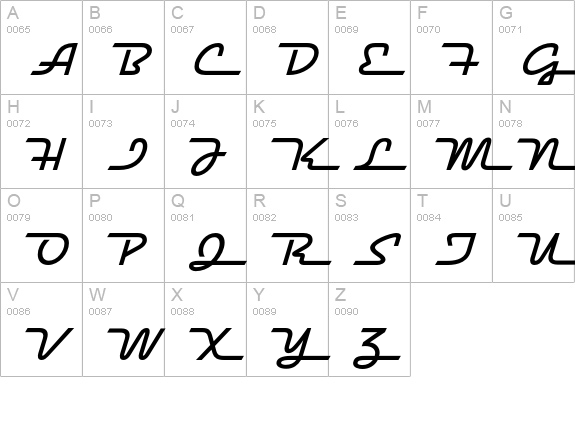 Raceway uppercase A-Z preview