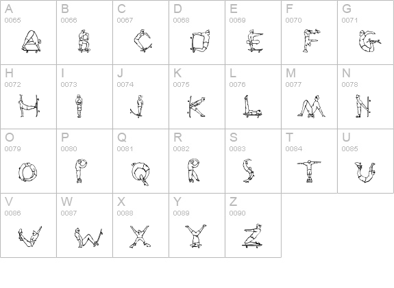 Rad Std uppercase A-Z preview