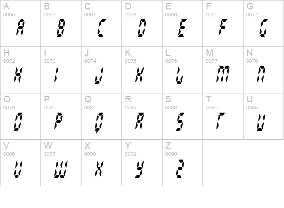 Radioland Slim uppercase A-Z preview