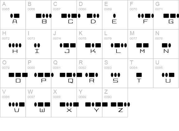 Radios in Motion uppercase A-Z preview