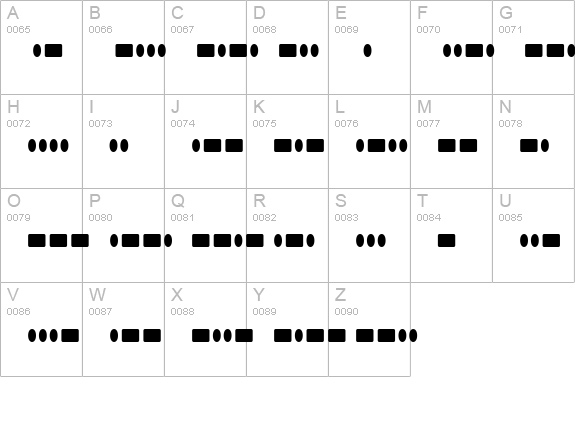 Radios in Motion Hard uppercase A-Z preview