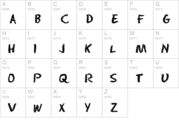 Radium Day-After J uppercase A-Z preview