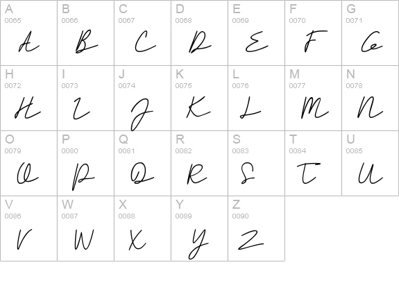 Rahayu uppercase A-Z preview