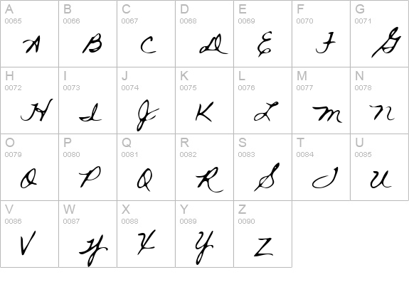 Rai Regular uppercase A-Z preview